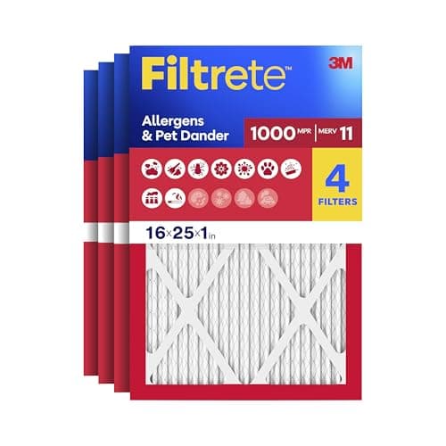 4-Pack Filtrete Allergen Defense Air Filter (16" x 25" x 1", 1000 MPR) $12.90 w/ S&S