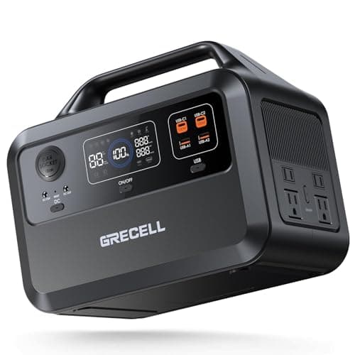 $229.96: GRECELL Portable Power Station 600W 460Wh Solar Generator (Surge 1200W), Backup LiFePO4 Battery