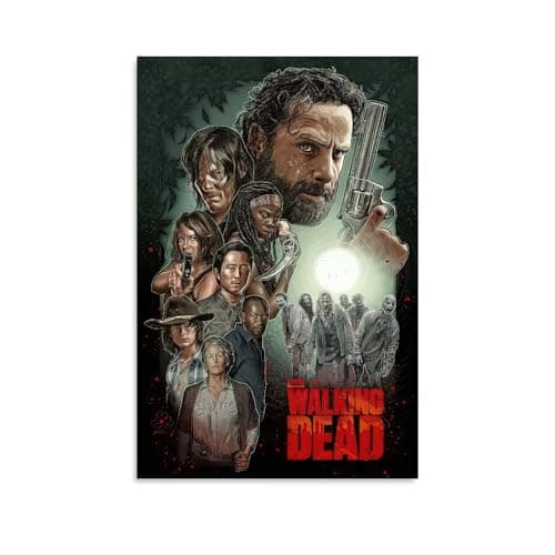 GRASKY The Poster Walking Dea.d (12''x18'',unframed,canvas) Pcs Wall Art Home Decor Room Aesthetic For Morden Home Cool Style Paintings Horror Pcs