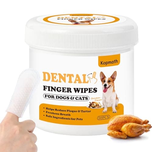50-Count Dog Dental Finger Wipes (Chicken) $3.99 + Free Shipping w/ Prime or on $35+