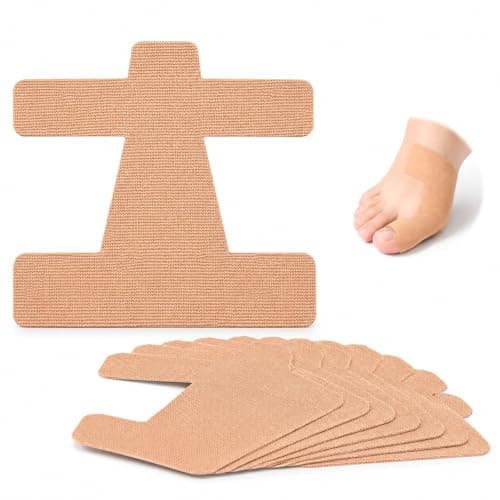 40Pcs Pre-Cut Bunion Corrector Kinesiology Tape,Self-Adhesive Hallux Valgus Corrector for Men & Women,Elastic, Breathable Latex-Free Toe Support Strips (Skin color)