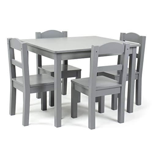 Humble Crew Kids Table and Cha...e for Playroom & Bedroom, Grey