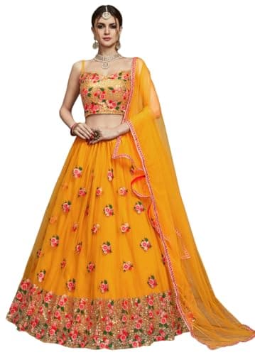vestry lehenga choli for women ready to wear Indian dresses wedding outfits for women. (36, Modeling-2)