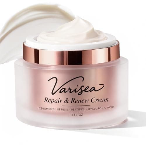 Anti-Aging Moisturizer with Retinol, Ceramides, Peptides & Hyaluronic Acid – Helps Maintain Skin's Moisture Barrier, Enhances Softness & Elasticity – For Face and Neck, Fragrance-Free