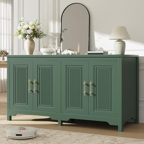 Jocoevol 55" Buffet Cabinet wi... for Kitchen Living Room Green