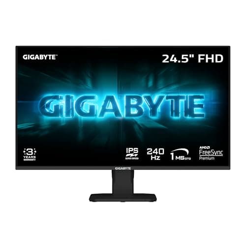 GIGABYTE - GS25F2A - 24.5" IPS Gaming Monitor 1920x1080 240Hz - 1ms GTG - AMD FreeSync Premium - HDMI, DP - Tilt Adjustable $79.99