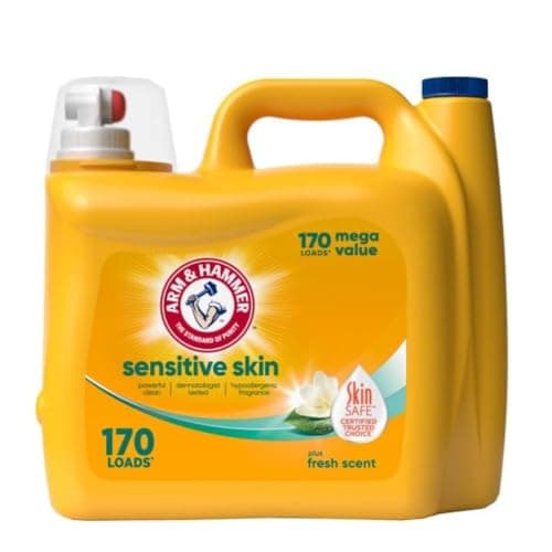170-Oz Arm & Hammer Sensitive Skin Plus Liquid Laundry Detergent $10 w/ S&S