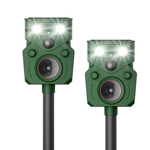 Ultrasonic Solar-Powered Animal Repeller 2-Pack for $35 + free shipping w/ Prime