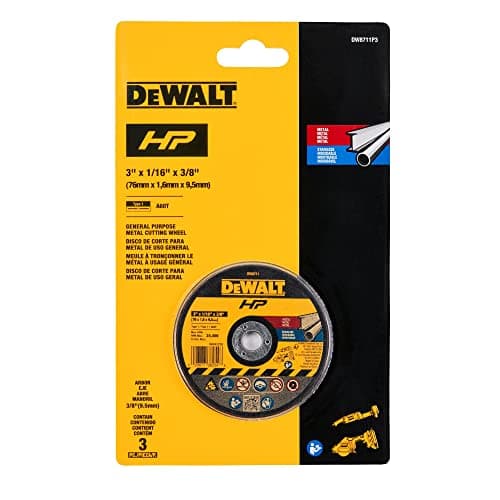 $7.30* | 3-Pk Dewalt 3" Bonded Cutting Wheels at Amazon