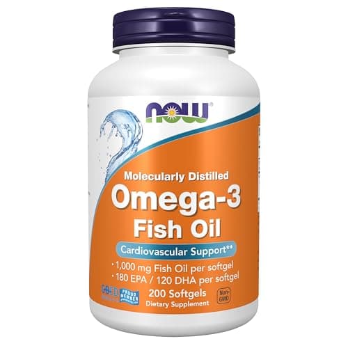 200-Ct Now Foods Omega-3 1000mg Fish Oil Softgels Supplement $6.80 w/ S&S