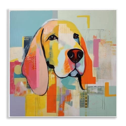 Stupell Industries 'Abstract Dog Portrait'| Wall Plaque Art