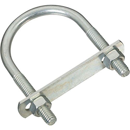 National Hardware N222-562 DP2190BC U Bolt with Plate and Nuts Set, 5/16 in x 2-1/2 in x 5 in Zinc Plated Steel Wire for Automotive Plumbing and Industrial Applications