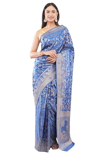 Women’s Mashru Silk Saree with Peacock Motif & Zari Border | Luxury Traditional Ethnic Saree for Festive & Wedding Wear