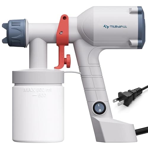 Tilswall Dreamer400 Ultra-Light Electric Paint Spray Gun w/ 2 Nozzles & 4 Patterns (White) $15 + Free Shipping w/ Prime