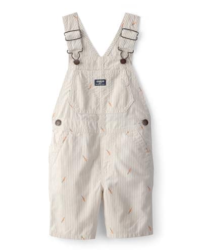 OshKosh B'gosh Boy World's Best Overalls, Cream, 24M