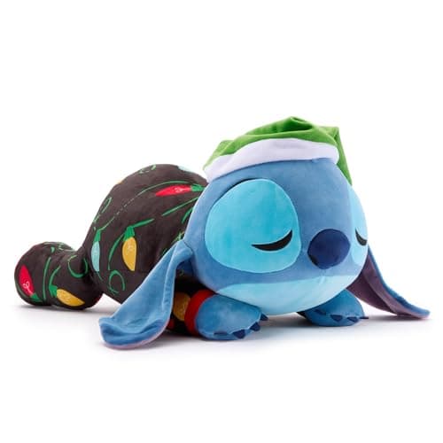 Disney Store Official Cuddleez Plush – Stitch Holiday - Big Plush - Super Soft & Huggable Toy for Fans & Kids of All Ages - Perfect Collectible Gift, Plushy