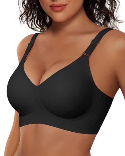 Vertvie Women's Wireless Jelly Bra (black) $8.45 & More