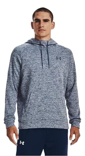 Under Armour Men's Armour Fleece Twist Hoodie (US, Alpha, X-Large, Regular, Regular, Midnight Navy/Black)