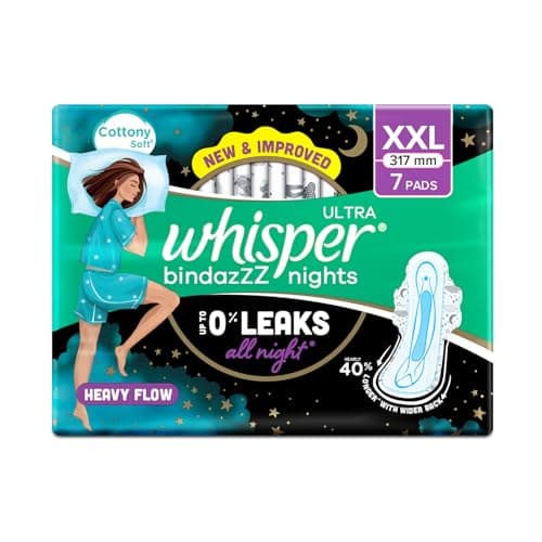 Whisper Ultra Overnight Sanitary Pads - 7 Pieces (XL Plus)
