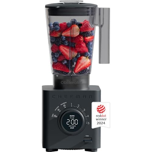 Chefman Obliterator 48 oz Countertop Blender, 1380W Motor, (Midnight or Concrete) - $57.38 or less + free shipping