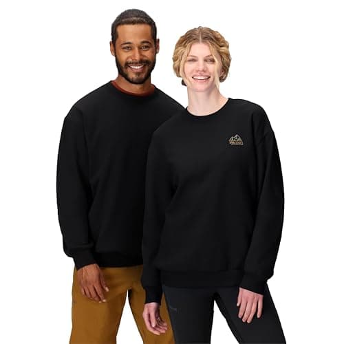 MARMOT Unisex Peaks Crew Sweatshirt, Black, Small