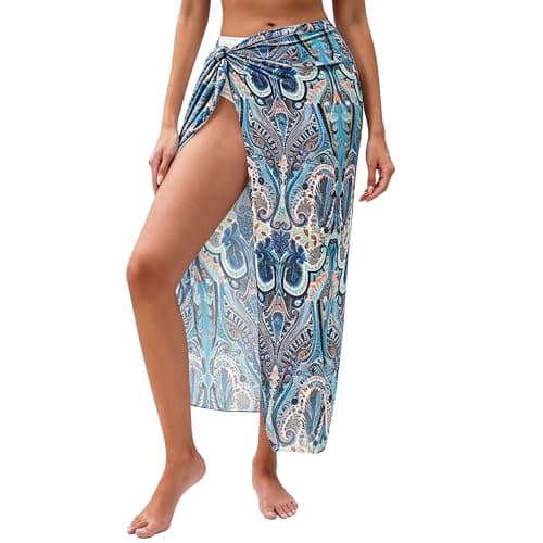 HORISUN Women's Semi-Sheer Mesh Sarong Bikini Cover Up (various) $7.69 + Free Shipping w/ Prime or on $35+
