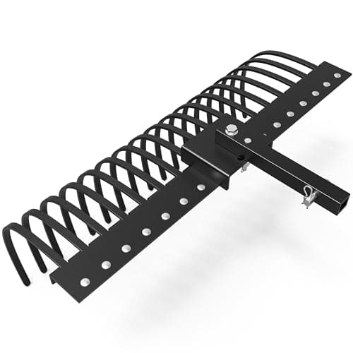 YINTATECH 48in Tractor Rake wi...aw Rake, 17 Spring Steel Tines