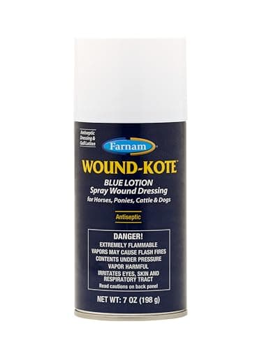 Farnam Wound-Kote Blue Lotion ... Wounds, Cuts and Sores, 7 Oz.