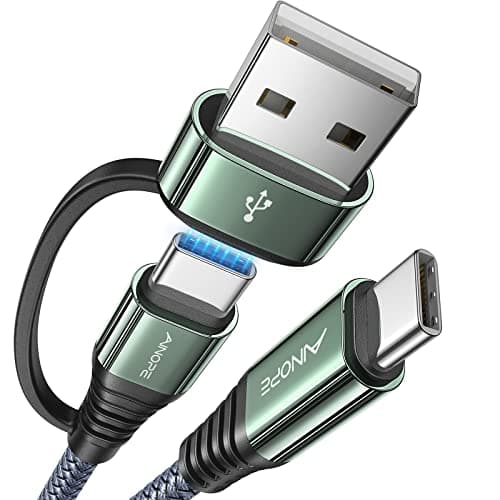 AINOPE 60W 10FT USB C Cable Fast Charging with USB Adapter $4.95 & More + Free Shipping w/Prime or $35+
