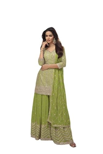 stylishfashion Indian Pakistani Ready to Wear Designer Salwar Kameez Ramadan Special Anarkali Suits (US, Alpha, One Size, Regular, Regular, Wine)