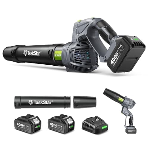 Taskstar Cordless Leaf Blower 2 x 4.0Ah Batteries and Charger for $40 + free shipping