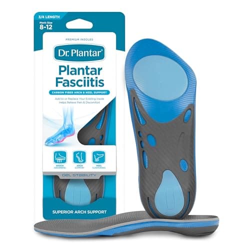 Dr. Plantar Insoles for Men (3/4 Length, Sizes 8-12) $9.15 + Free Shipping w/ Prime or on $35+