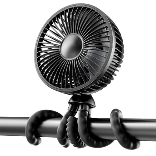 4-Speed Gaiatop 4000mAh Oscillating Mini Personal & Stroller Fan w/ Flexible Tripod (Black) $10.49 + Free Shipping w/ Prime or on $35+