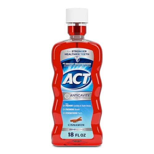 18-Ounce ACT Anticavity Fluoride Rinse (Cinnamon) $2.18 w/ S&S + Free Shipping w/ Prime or on $35+