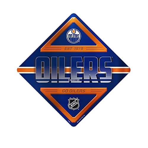 Rico Industries NHL Edmonton O...arage, Silver, 12.25" x 12.25"