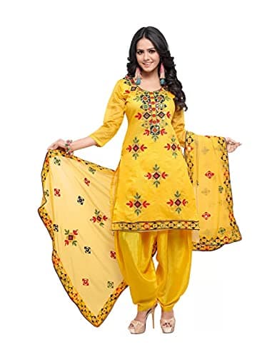 HSD salwar kameez Set for women ready to wear Indian Plus Size Party Wear patiala dresses for women Yellow