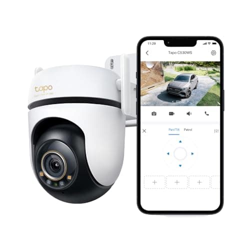 Tapo 3K 5MP Outdoor Pan/Tilt S...and Google Home, VistaCam 360°