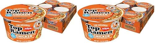12-Pack 3.42-Oz Nissin Top Ramen Bowl Ramen Noodle Soup (Chicken) $3.97 + Free Shipping w/ Prime or on $35+