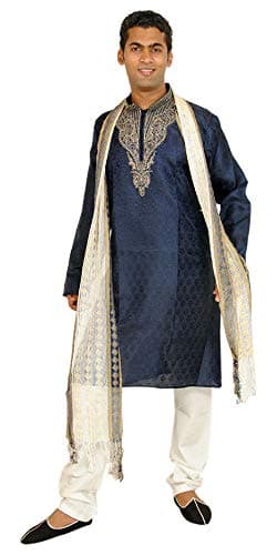 Apparelsonline Men Kurta Pajama Sherwani Big Plus Sizes Upto 7XL Bollywood Indian Wedding Party Wear 4XL(Rfit)