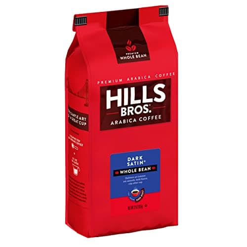 32-Oz Hills Bros. Whole Bean Dark Roast Coffee (Dark Satin) $10.90 w/ S&S
