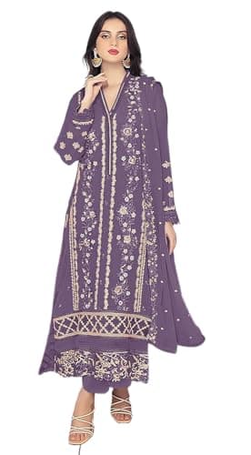 ArtZiya Fashion Indian/Pakistani Heavy Fox Georgette With Embroidered Work Fancy Bollywood Look Salwar Kameez For Women-1057 (Choice-5, 36)