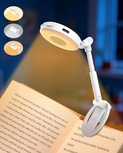 EastPin 18 LED Rechargeable Clip On Book Light