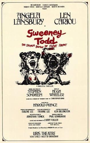 Sweeney Todd Poster Broadway Theater Play 11x17 Len Cariou Angela Lansbury Victor Garber MasterPoster Print, 11x17