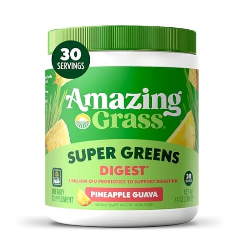 Amazing Grass Greens Blend Dig...ymes & Probiotics, 30 Servings