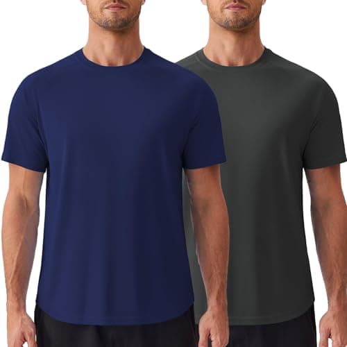 Pinspark Men's UPF 50+ Quick-Dry Rash Guard Shirts 2-Pack for $10 + free shipping w/ Prime