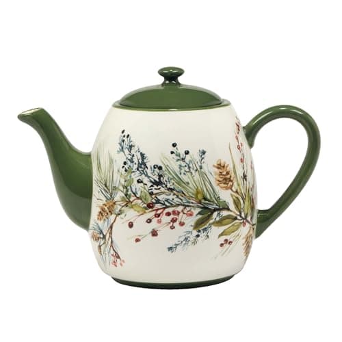 Certified International Winters Forest Teapot, 36 oz.