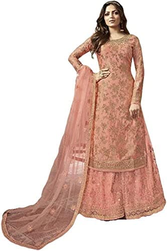 Jevious Ready to Wear Indian Pakistani Ethnic Wear Wedding Wear Sharara Style Salwar Suit for Women