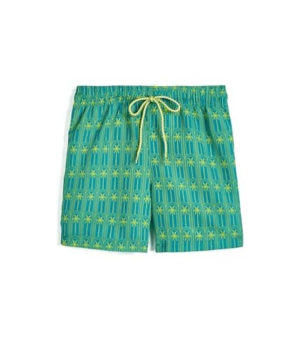 Appaman Boys Mid Length Swim Trunks (Toddler/Little Kid) Luxury Palms 8 Years Big Kid