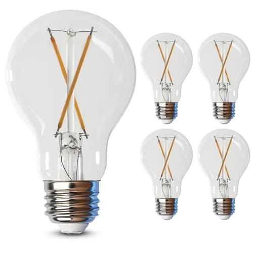 Feit Electric A19 LED Filament...ng, A1940CL950CA/FIL/4, 4 Pack