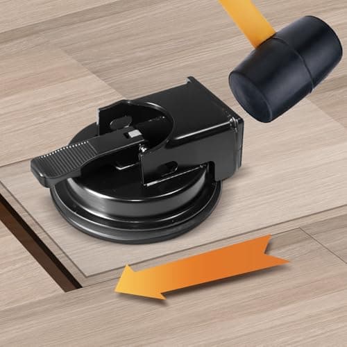 Heavy Duty Floor Gap Fixer Tool, Heavy Suction Cup Plank Grabber with Nano Gel Adhesive Pad for Wood, Vinyl, Laminate Floor, Ideal for Filling Gaps(No Hammer)
